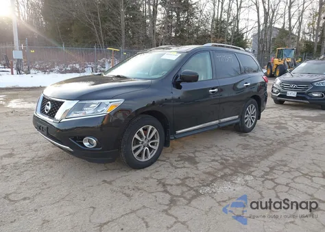 2015 Nissan Pathfinder Sl из США, поврежденный, VIN 5N1AR2MM4FC632599